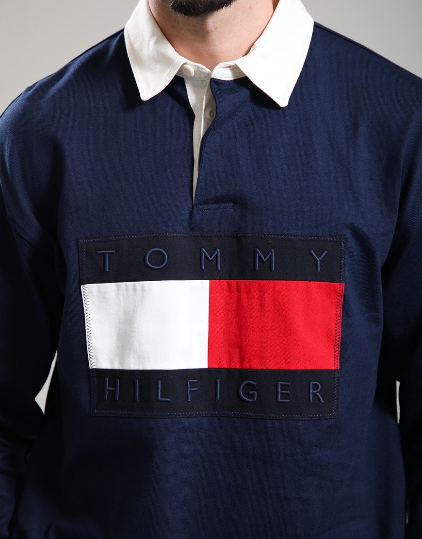 Tommy Hilfiger Flag Rugby Carbon Navy