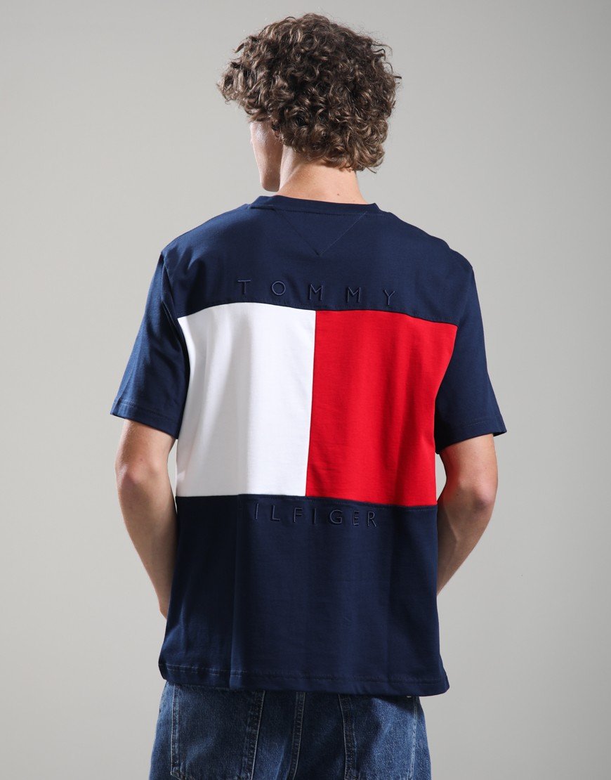 Tommy Hilfiger Flag T-Shirt Carbon Navy