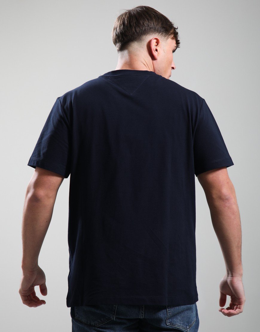 Tommy Hilfiger Global Stripe Pique Pocket T-Shirt Black