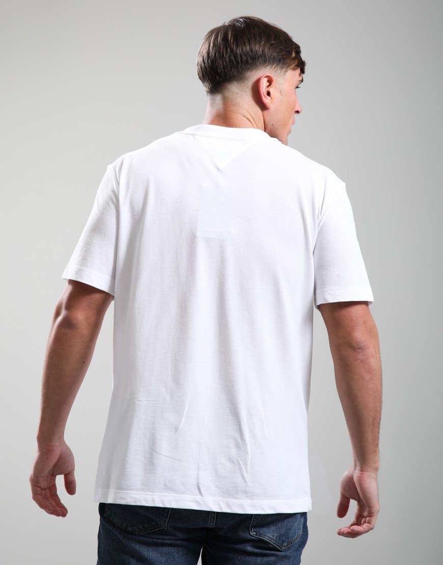 Tommy Hilfiger Global Stripe Pique Pocket T-Shirt White