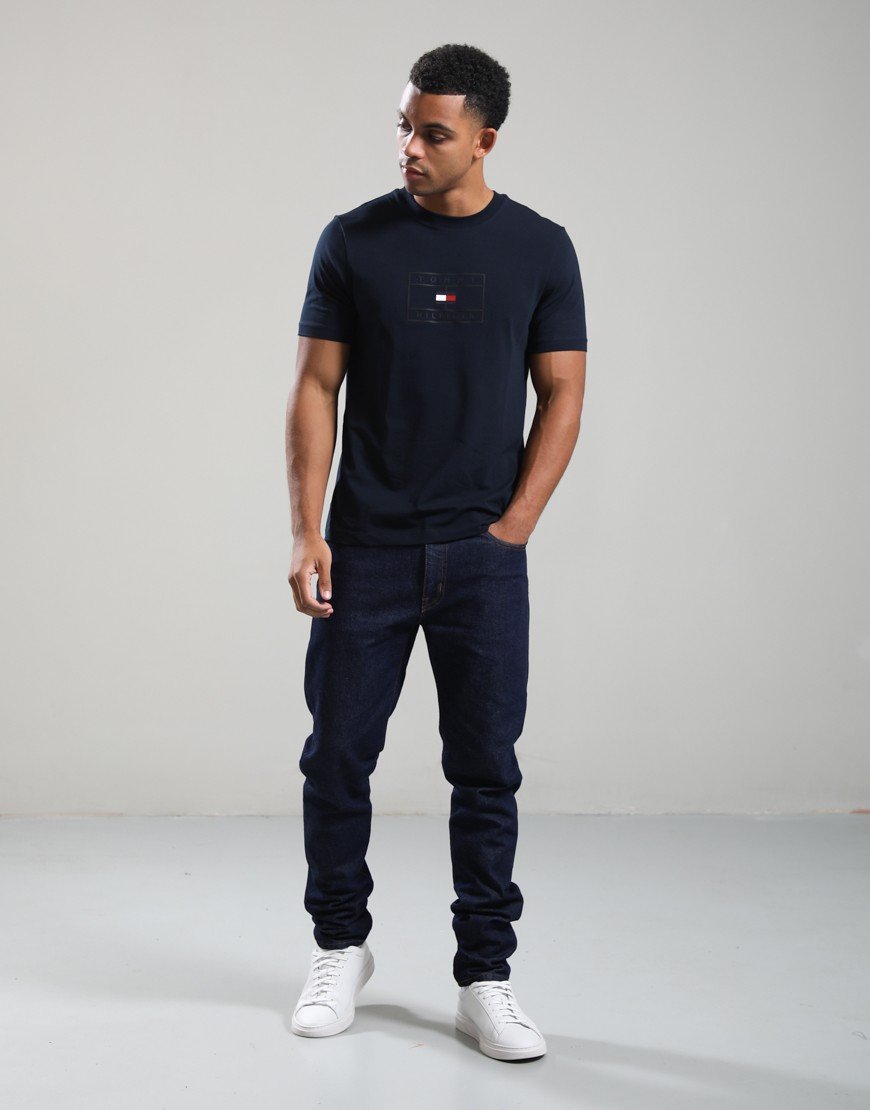 Tommy Hilfiger JD Graphic T-Shirt Navy Blue