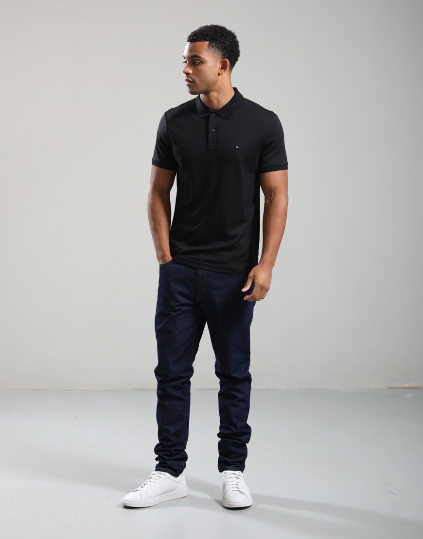 Tommy Hilfiger Liquid Cotton Polo Shirt Black