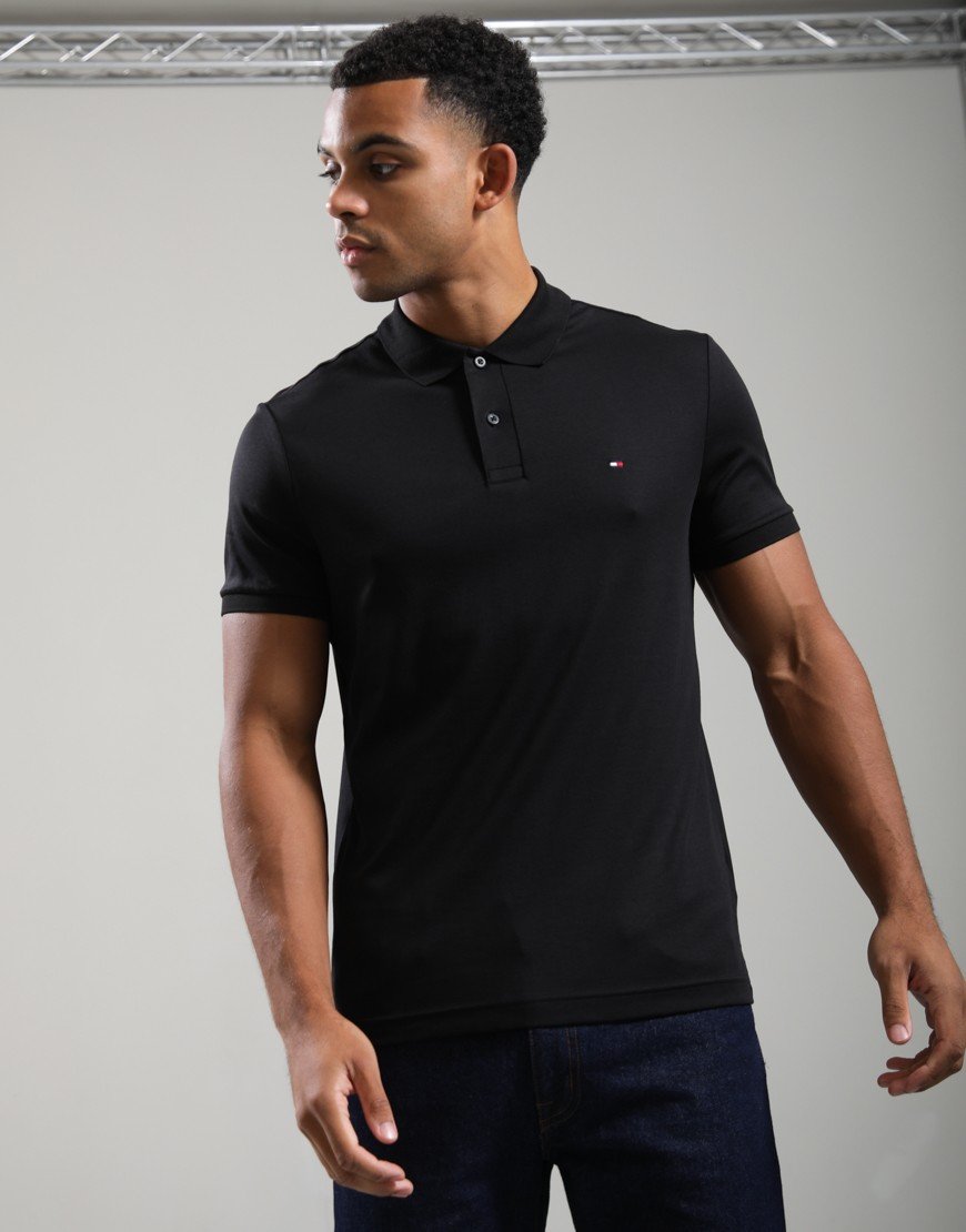 Tommy Hilfiger Liquid Cotton Polo Shirt Black