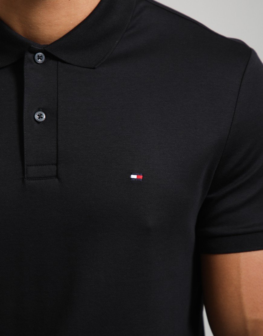 Tommy Hilfiger Liquid Cotton Polo Shirt Black