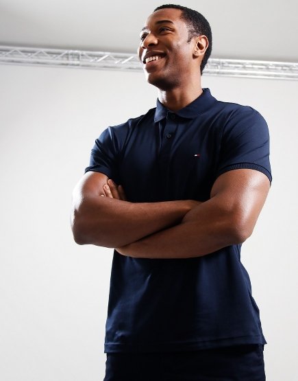 Tommy Hilfiger Liquid Cotton Polo Shirt Desert Sky