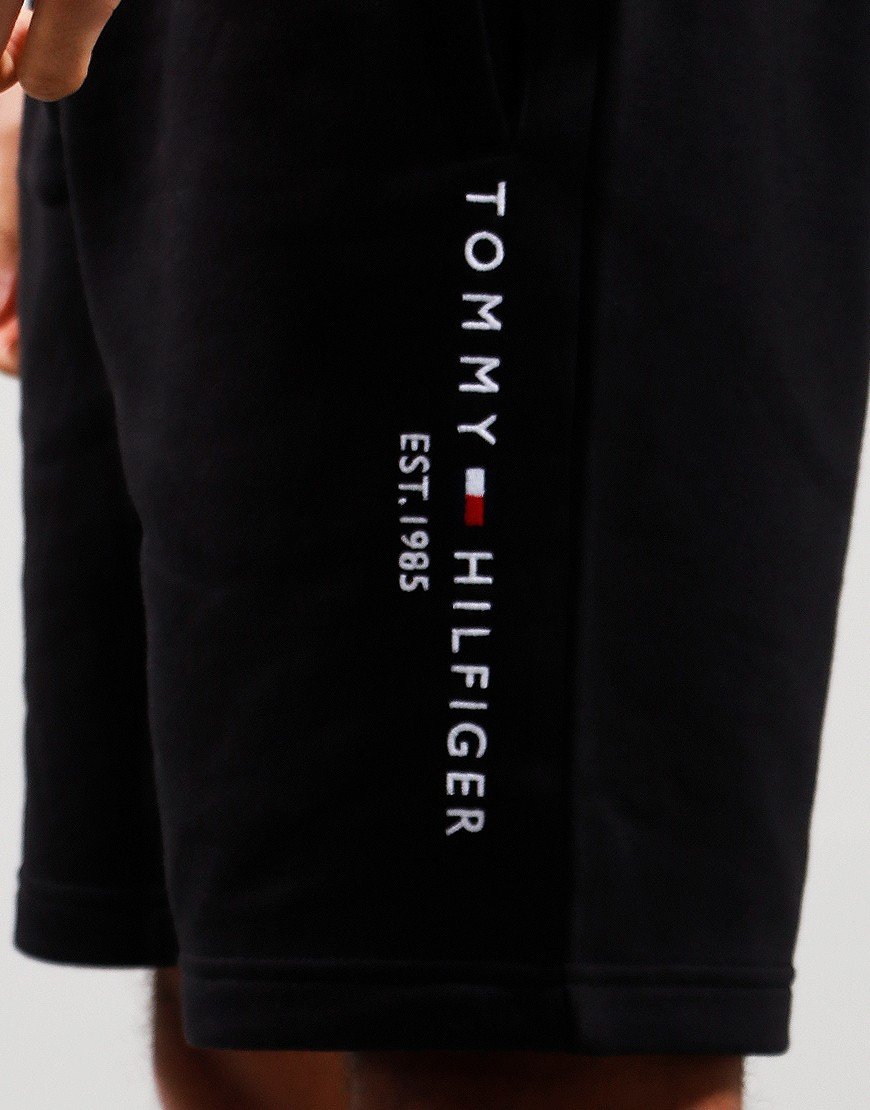 Tommy Hilfiger Logo Sweat Shorts Black
