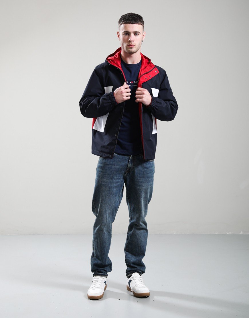 Tommy Hilfiger Reversible Colour Block Jacket Desert Sky