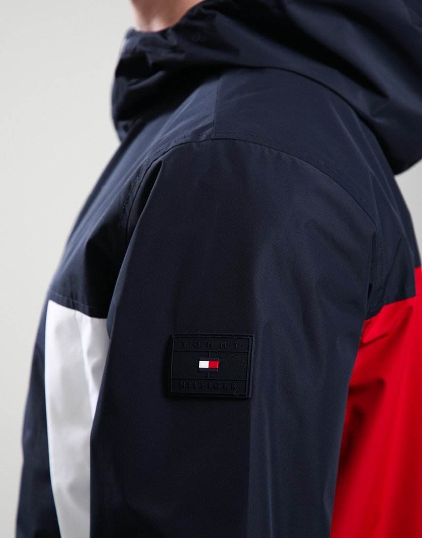 Tommy Hilfiger Reversible Colour Block Jacket Desert Sky