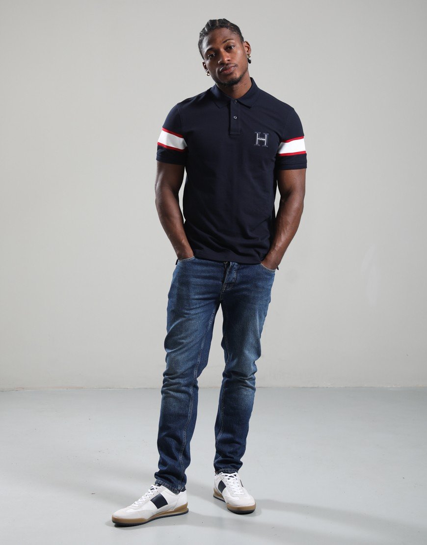 Tommy Hilfiger RWB Capsule Polo Shirt Navy Blue