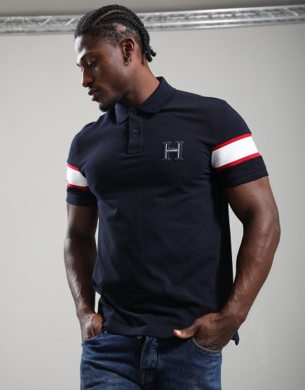 Tommy Hilfiger RWB Capsule Polo Shirt Navy Blue