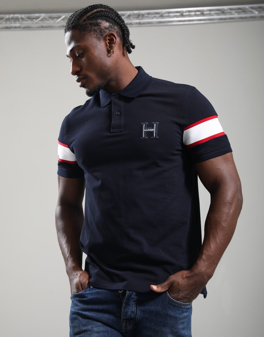 Tommy Hilfiger RWB Capsule Polo Shirt Navy Blue
