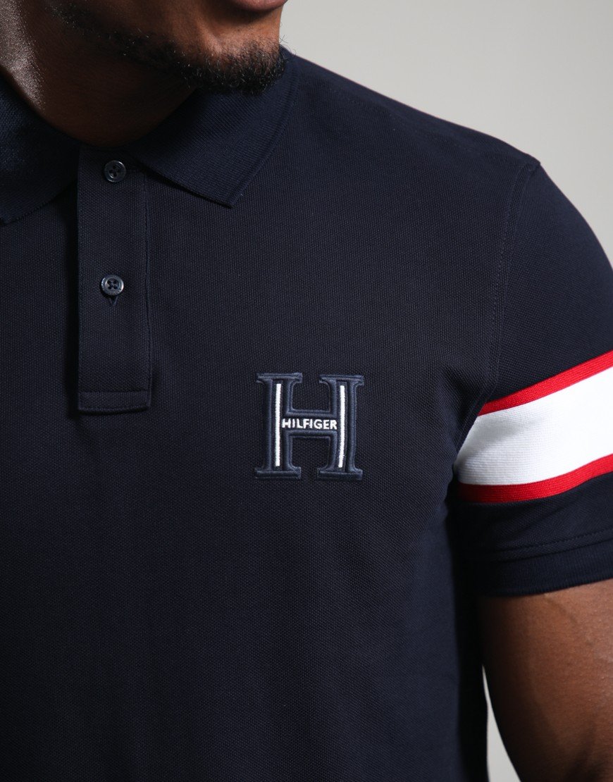 Tommy Hilfiger RWB Capsule Polo Shirt Navy Blue
