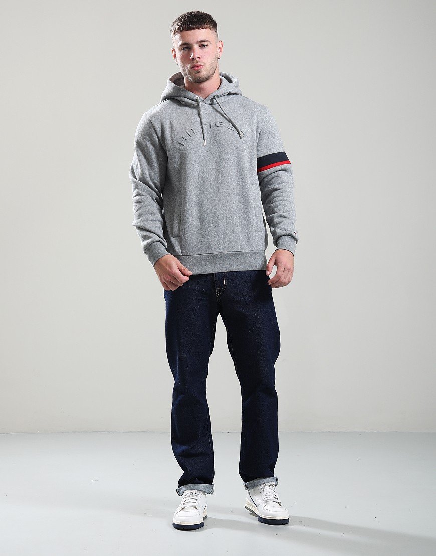 Tommy Hilfiger RWB Insert Hoodie Medium Grey Heather