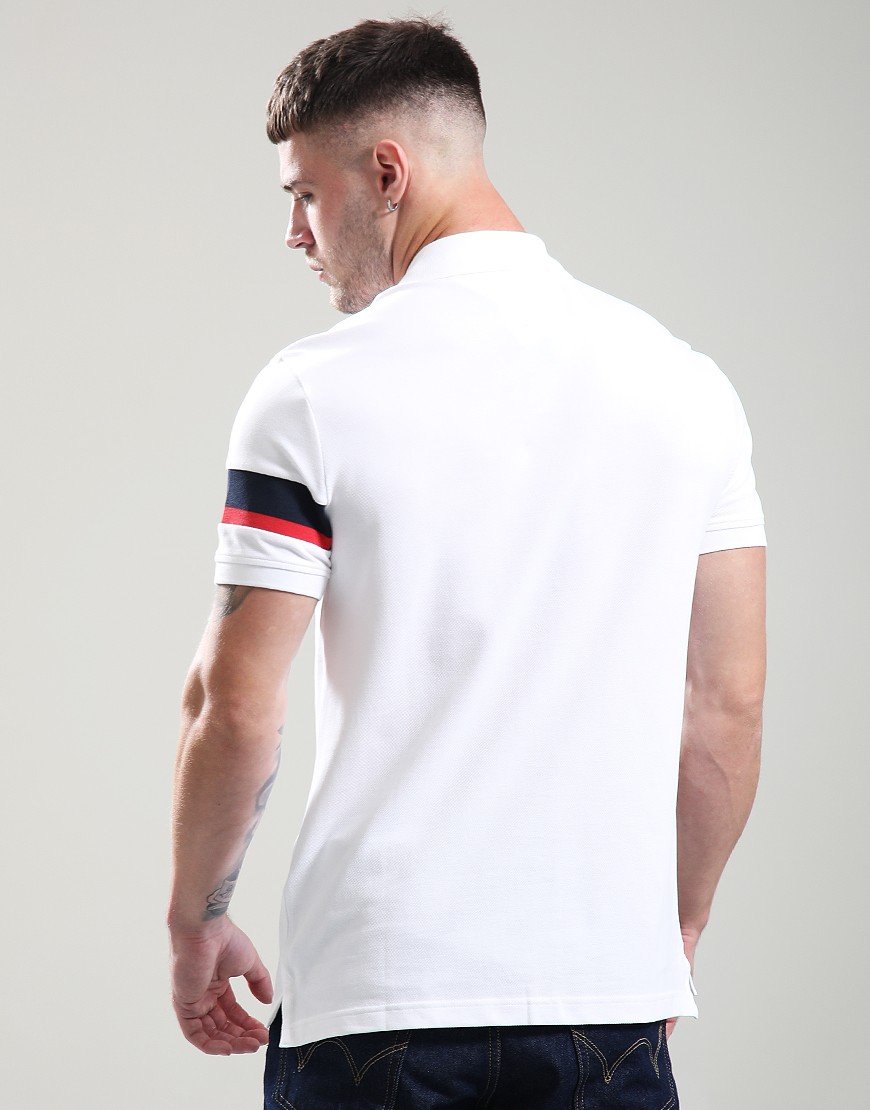 Tommy Hilfiger RWB Sleeve Tape Polo Shirt White