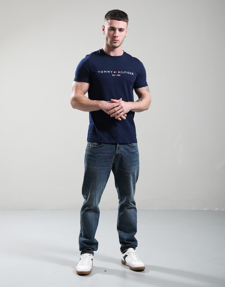Tommy Hilfiger Logo T-Shirt Carbon Navy