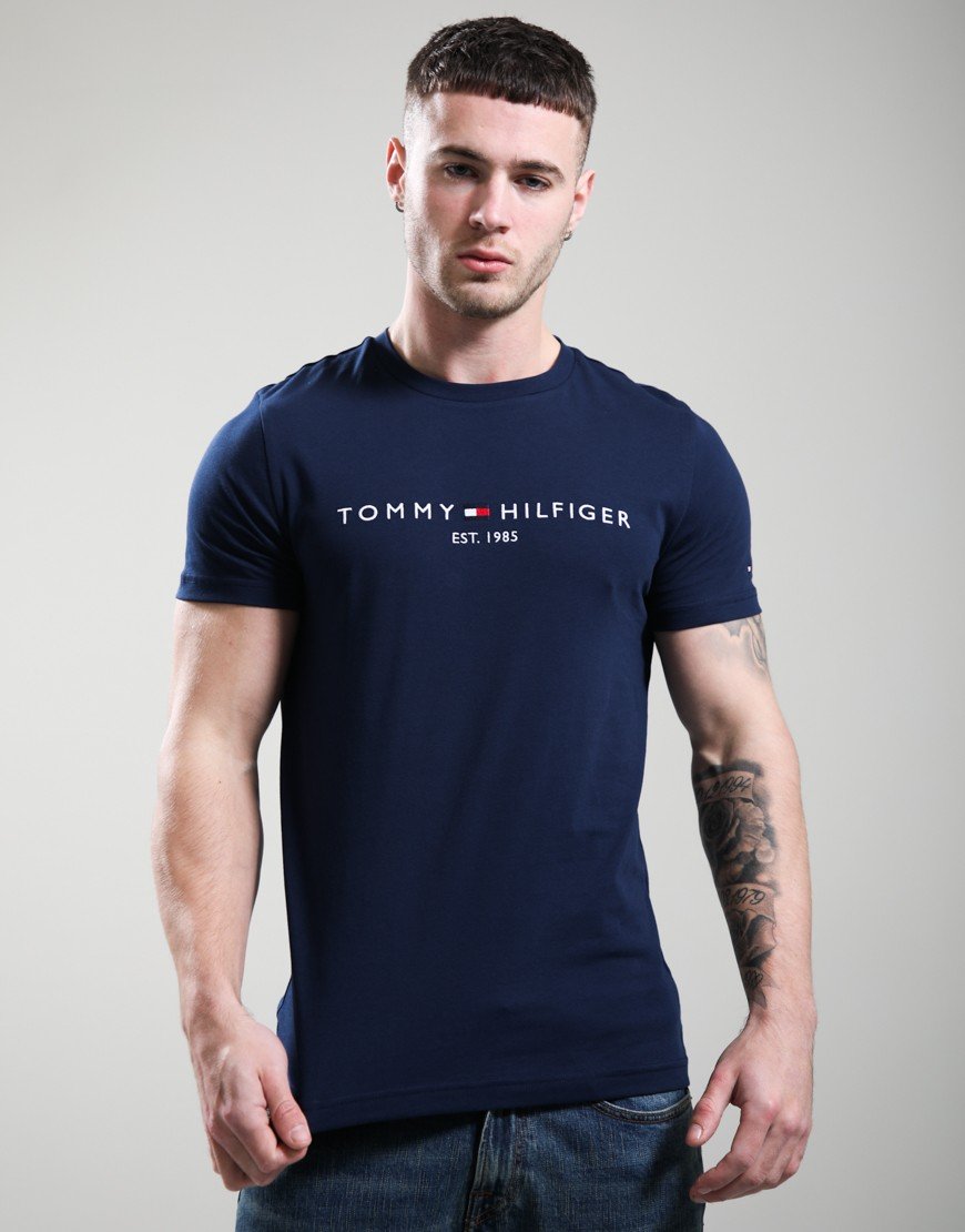 Tommy Hilfiger Logo T-Shirt Carbon Navy