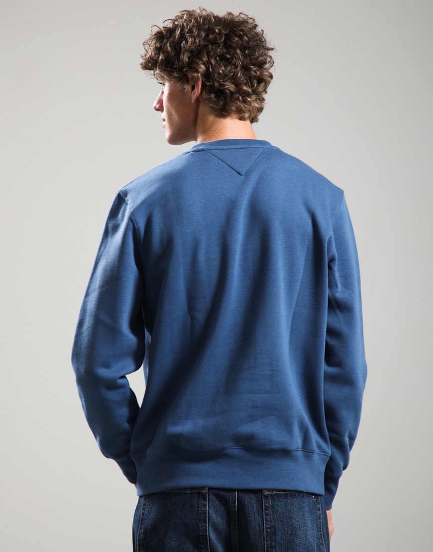 Tommy Hilfiger Logo Crew Sweat Aegean Sea