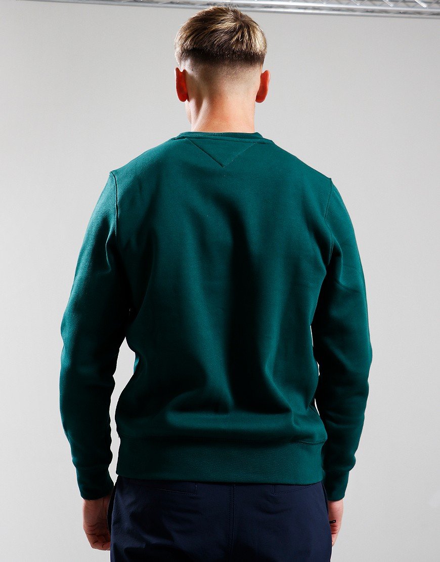 Tommy Hilfiger Logo Crew Sweat Ornamental Green