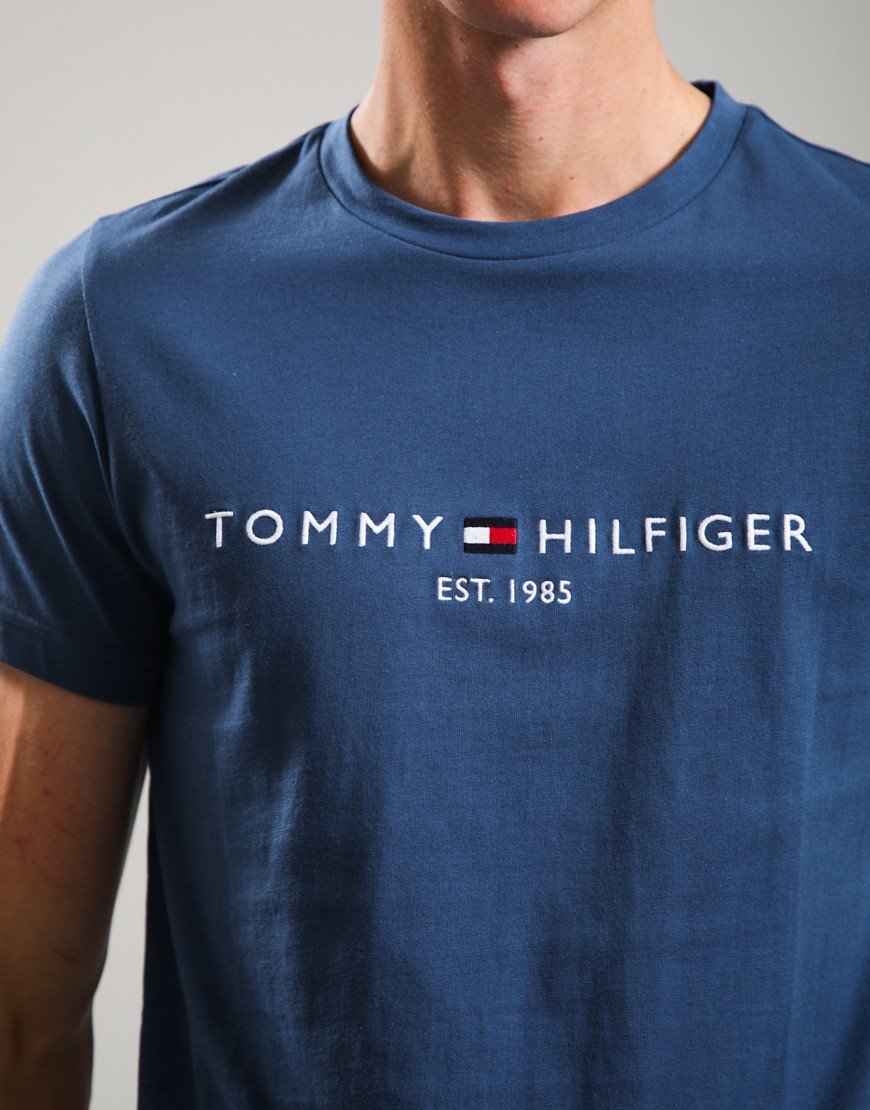 Tommy Hilfiger Logo T-Shirt Aegean Sea