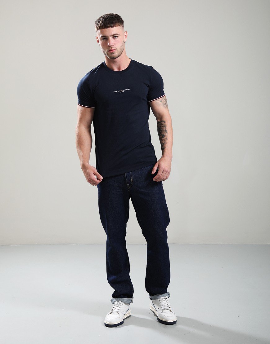 Tommy Hilfiger Tommy Tipped  T-Shirt Desert Sky