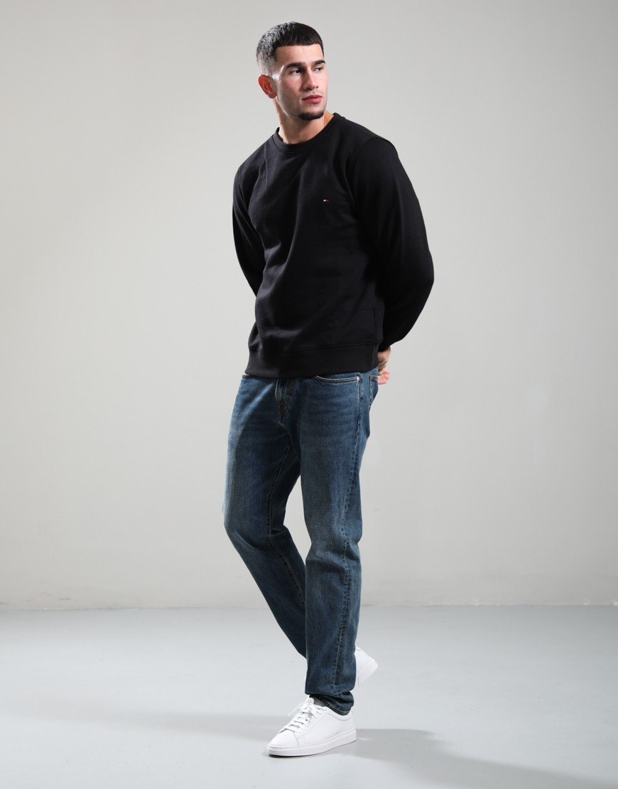 Tommy Hilfiger Flag Logo Sweat Black