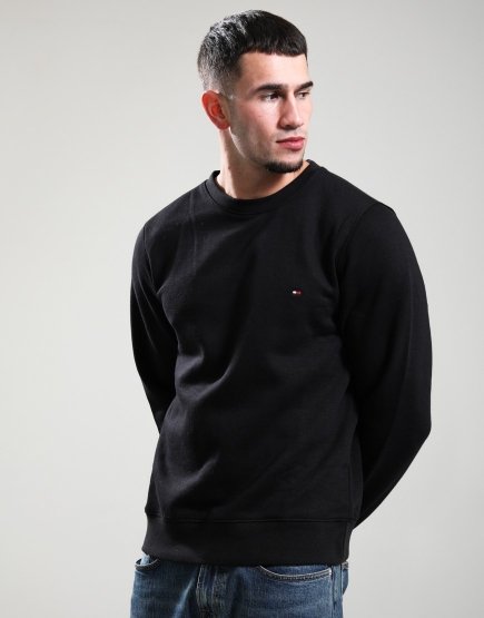 Tommy Hilfiger Flag Logo Sweat Black