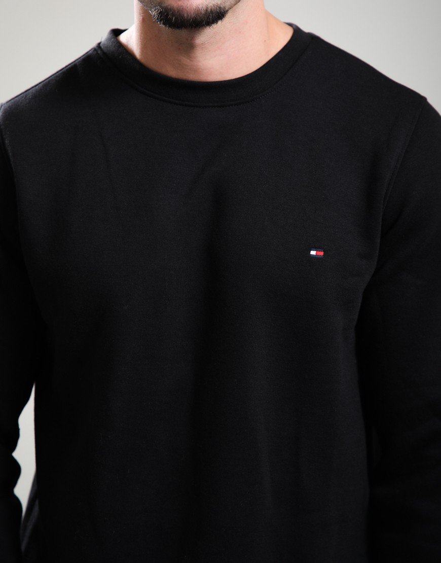 Tommy Hilfiger Flag Logo Sweat Black