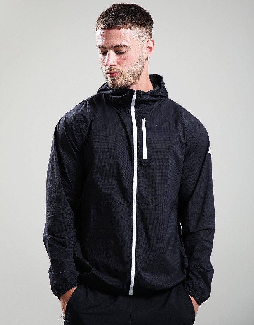 Under Armour Launch Lightweight Jacket Black-Black-White