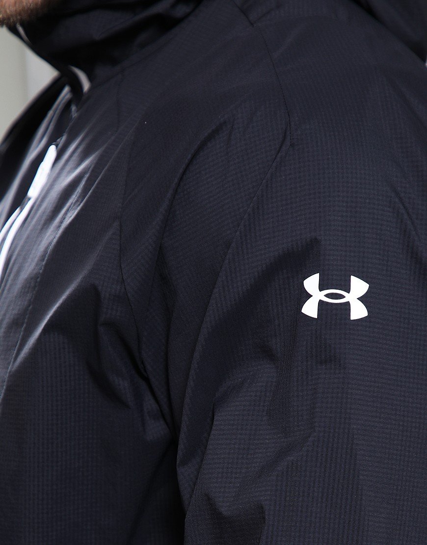 Under Armour Launch Lightweight Jacket Black-Black-White