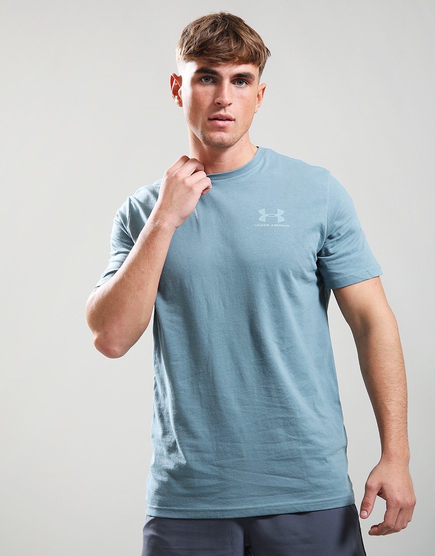 Under Armour Left Chest Logo T-Shirt Blue/Serpentine