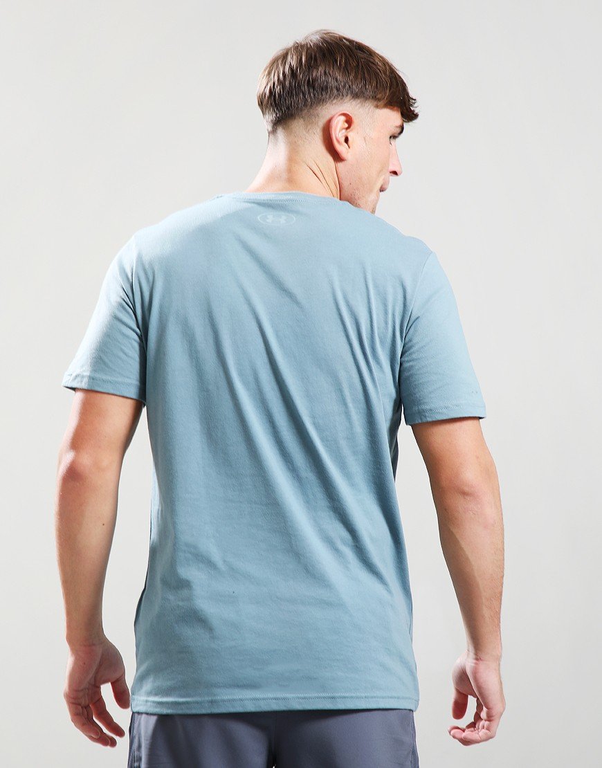 Under Armour Left Chest Logo T-Shirt Blue/Serpentine
