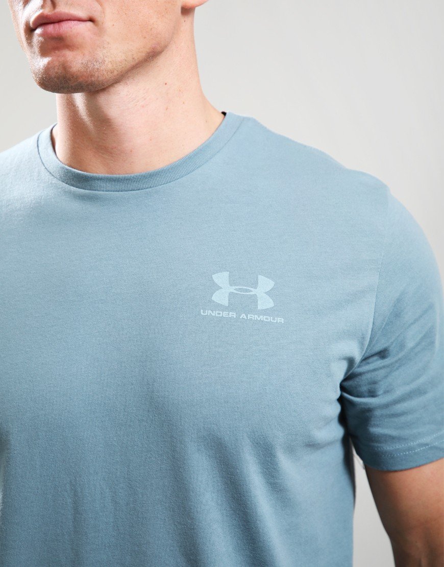 Under Armour Left Chest Logo T-Shirt Blue/Serpentine