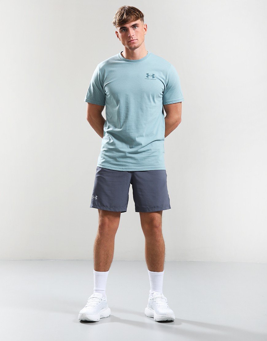 Under Armour Left Chest Logo T-Shirt Serpentine/Blue
