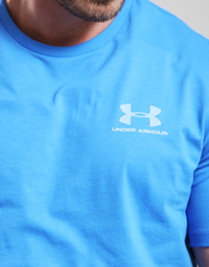 Under Armour Left Chest Logo T-Shirt Blue Atlantis/Blue Calm