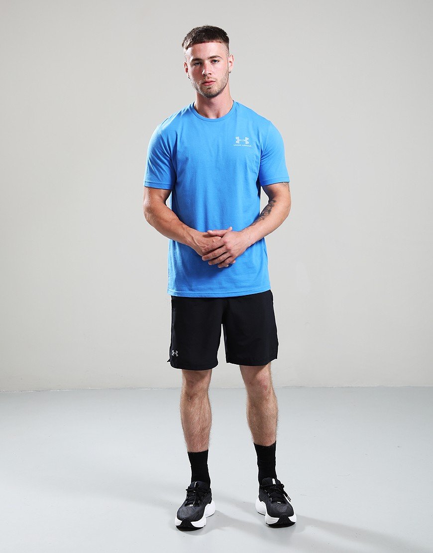 Under Armour Left Chest Logo T-Shirt Blue Atlantis/Blue Calm