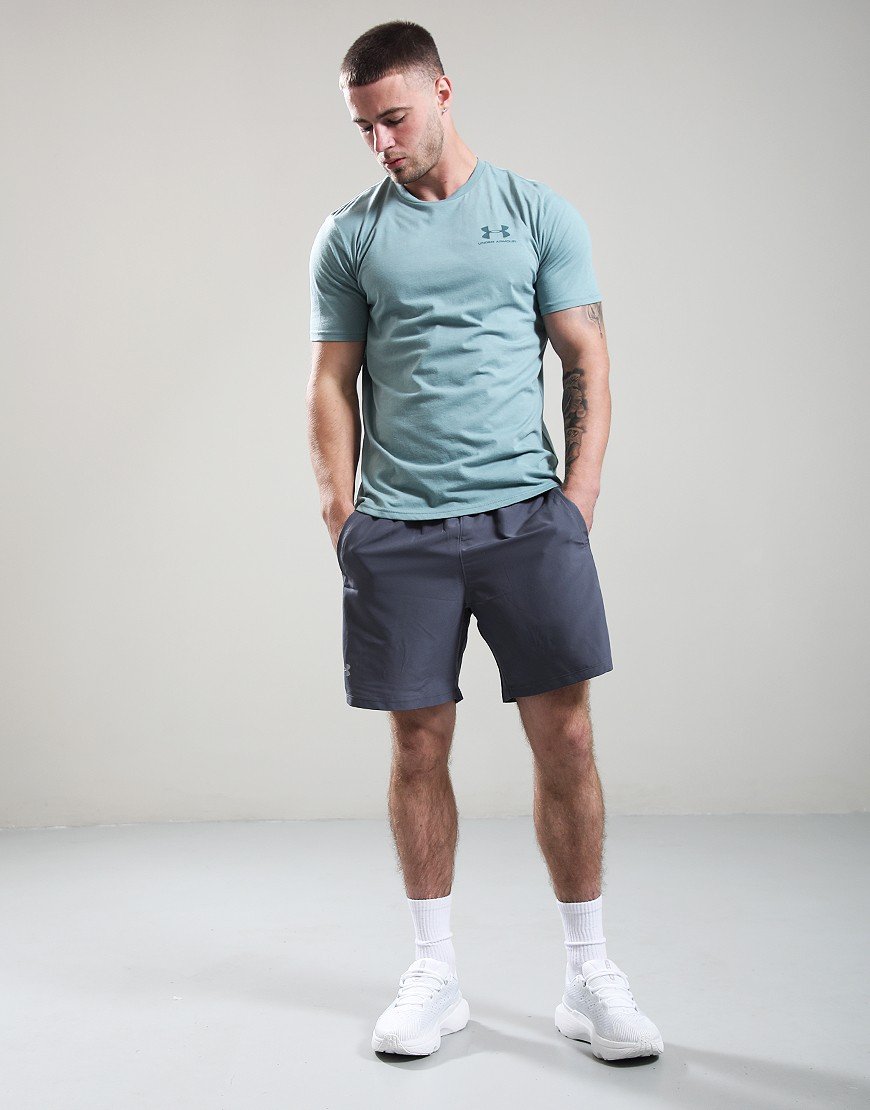 Under Armour Left Chest Logo T-Shirt Serpentine/Blue