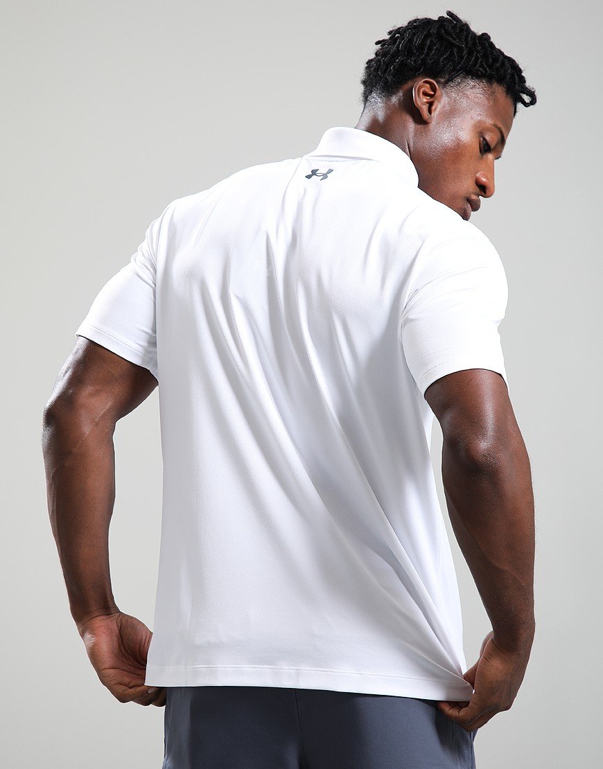 Under Armour Matchplay Polo Shirt White/Pitch Gray