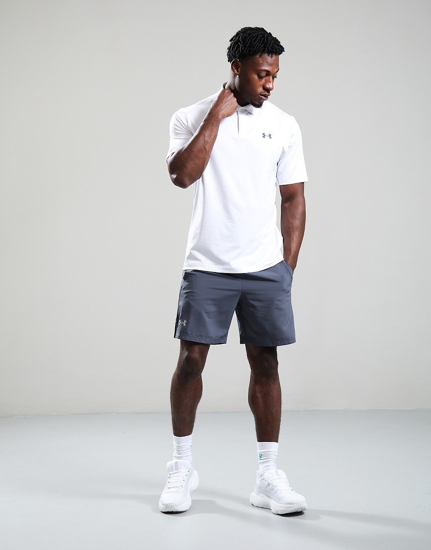 Under Armour Matchplay Polo Shirt White/Pitch Gray