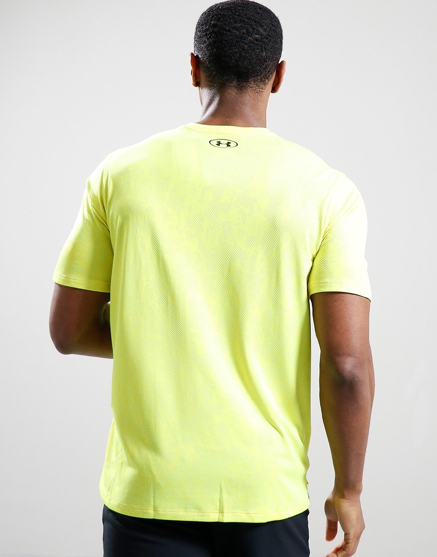 Under Armour Tech Vent Geode Short Sleeve TShirt High Vis Yellow/Black