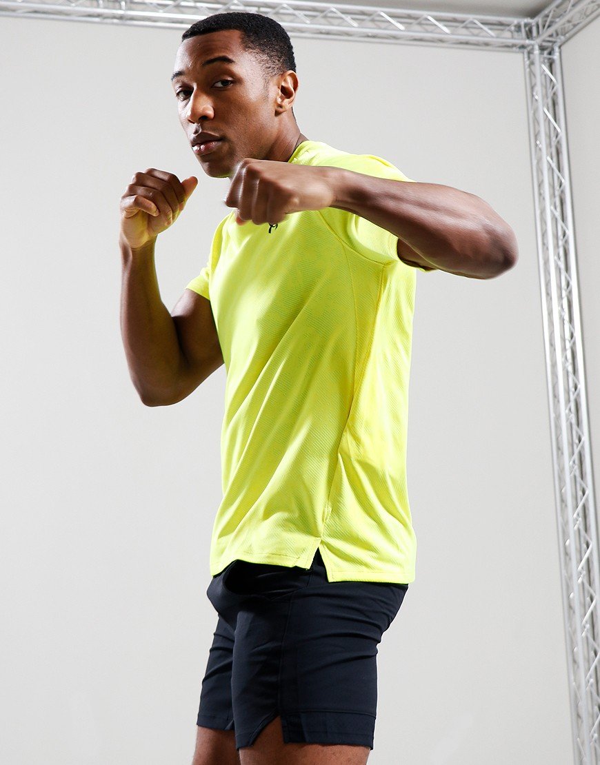 Under Armour Tech Vent Geode Short Sleeve TShirt High Vis Yellow/Black