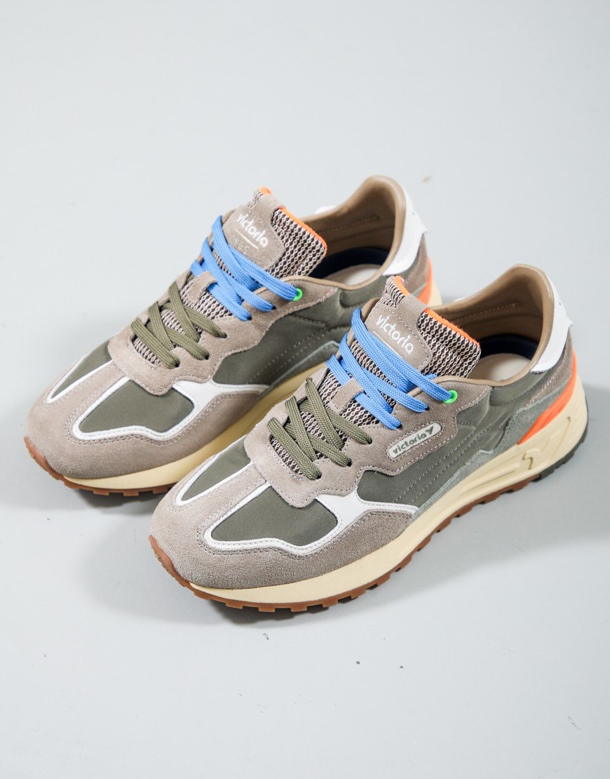 Victoria Flow Color Mix Trainers Khaki