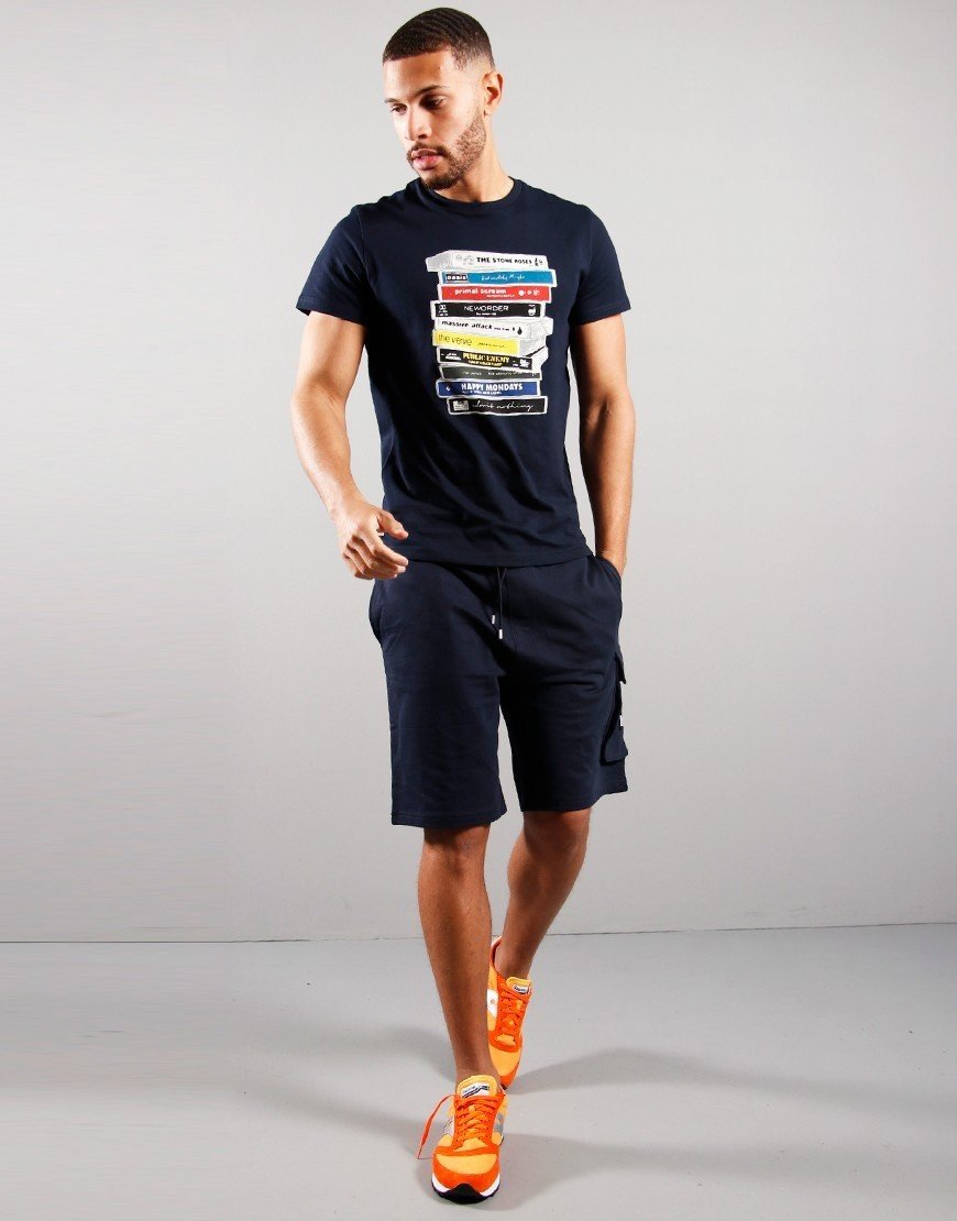 Weekend Offender Cassettes T-Shirt Navy