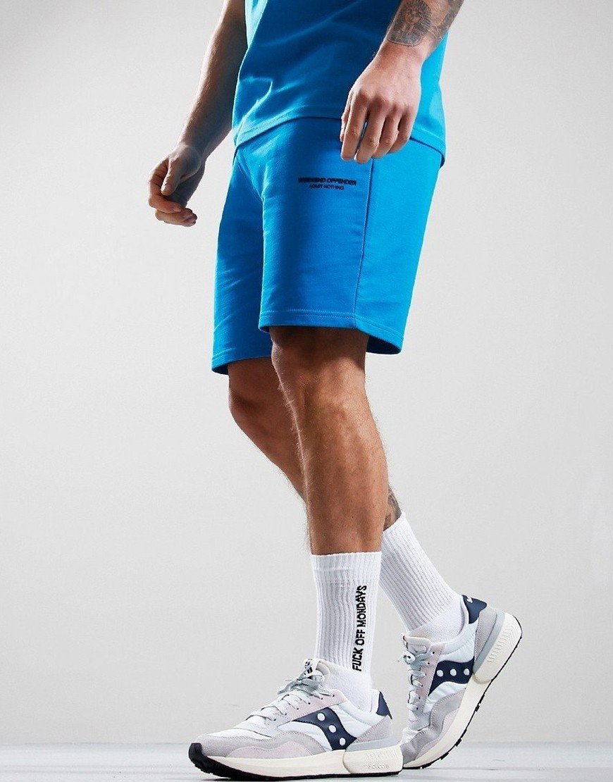 Weekend Offender Cascade Shorts Bright Aqua/Navy
