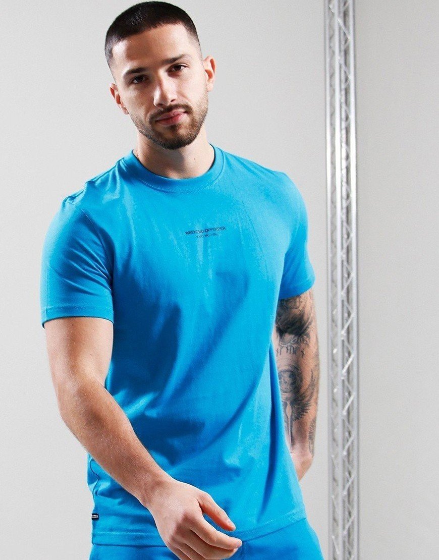 Weekend Offender Fun Factory T-Shirt Bright Aqua/Navy
