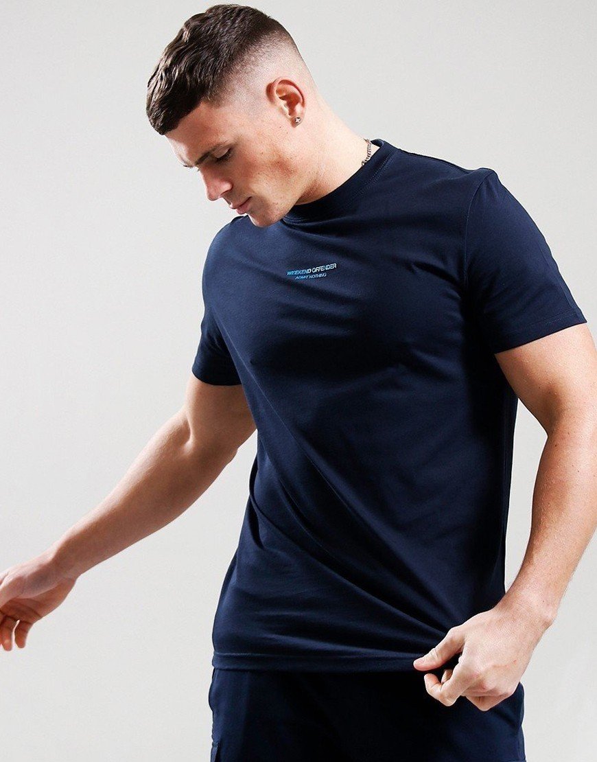Weekend Offender Fun Factory T-Shirt Navy/Bright Aqua