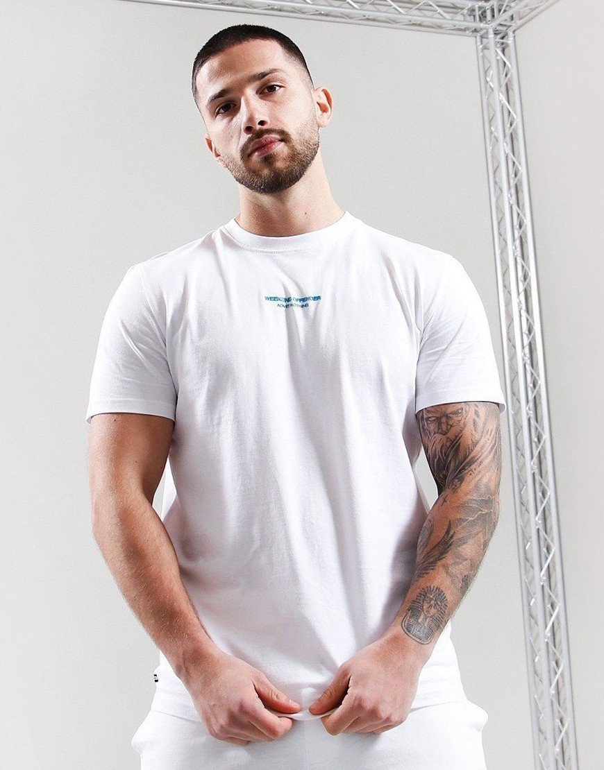 Weekend Offender Fun Factory T-Shirt White/Bright Aqua