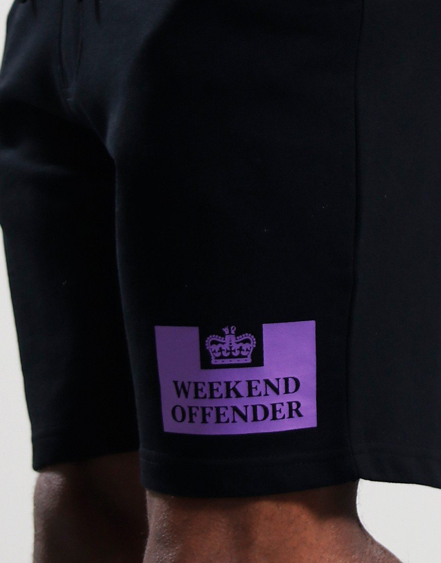 Weekend Offender Parma Shorts Black/Bright Purple