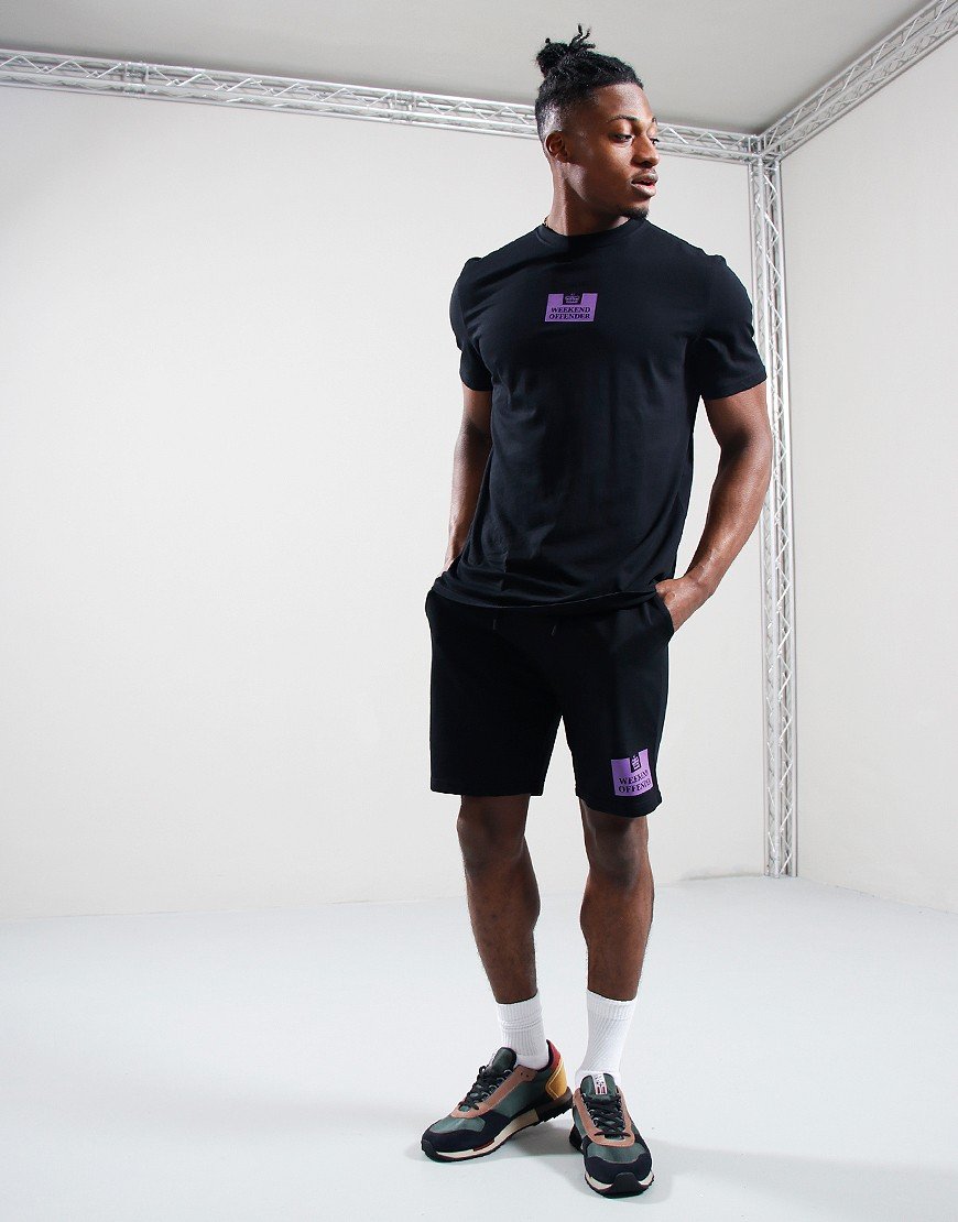 Weekend Offender Parma Shorts Black/Bright Purple