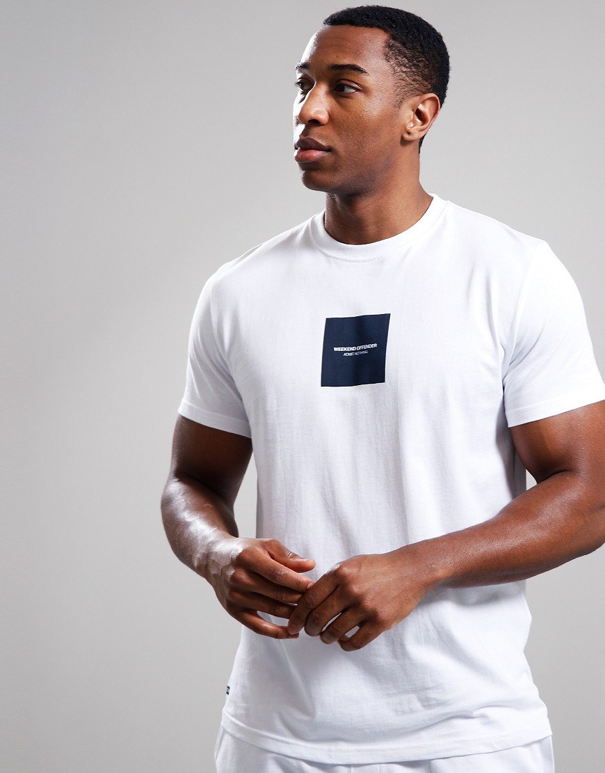 Weekend Offender Admit Nothing 2 T-Shirt White/Navy