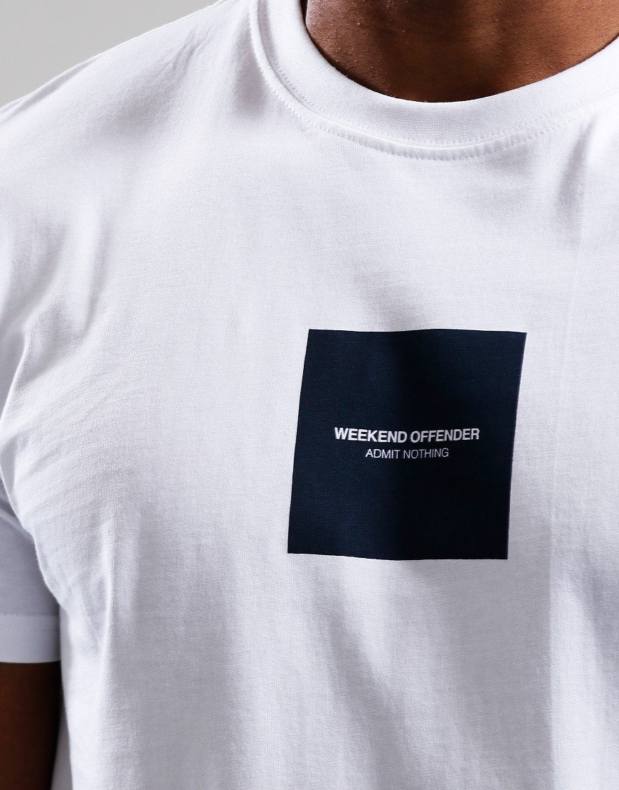 Weekend Offender Admit Nothing 2 T-Shirt White/Navy